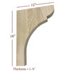 BB-110-BHC Bridge to Hutch Solid Wood Manchester Bar Bracket