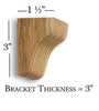 BB-301-P Petite Plain Craftsman Corbel