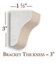 BB-301-P Petite Plain Craftsman Corbel