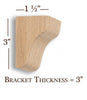 BB-301-P Petite Plain Craftsman Corbel
