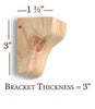 BB-301-P Petite Plain Craftsman Corbel