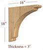 BB-302-HC Large Scalloped Range Hood Corbel