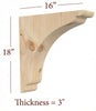 BB-302-HC Large Scalloped Range Hood Corbel