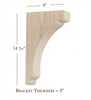 BB-302-L Large Scalloped Bar Bracket