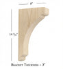 BB-302-L Large Scalloped Bar Bracket