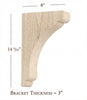 BB-302-L Large Scalloped Bar Bracket