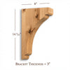 BB-302-L Large Scalloped Bar Bracket
