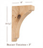 BB-302-L Large Scalloped Bar Bracket