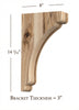 BB-302-L Large Scalloped Bar Bracket