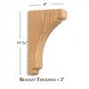 BB-302-L Large Scalloped Bar Bracket