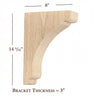 BB-302-L Large Scalloped Bar Bracket
