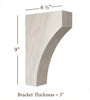 BB-308-M Medium Mission Bar Bracket