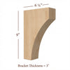 BB-308-M Medium Mission Bar Bracket