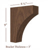 BB-308-M Medium Mission Bar Bracket
