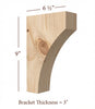 BB-308-M Medium Mission Bar Bracket
