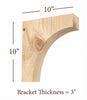 BB-308-OH Simple Mission Overhang Bar Bracket
