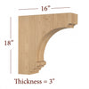 BB-309-HC Large Nantucket Range Hood Corbel