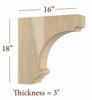 BB-309-HC Large Nantucket Range Hood Corbel