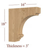 BB-309-HC Large Nantucket Range Hood Corbel
