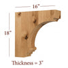 BB-309-HC Large Nantucket Range Hood Corbel