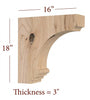 BB-309-HC Large Nantucket Range Hood Corbel