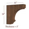 BB-309-HC Large Nantucket Range Hood Corbel