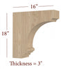 BB-309-HC Large Nantucket Range Hood Corbel
