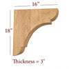 BB-310-HC Large Manchester Traditional Range Hood Corbel