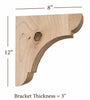 BB-310-L Large Manchester Traditional Bar Bracket