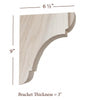BB-310-M Medium Manchester Traditional Bar Bracket