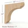 BB-310-OH Manchester Traditional Overhang Bar Bracket
