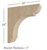 BB-310-OH Manchester Traditional Overhang Bar Bracket