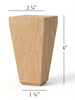 BF225-40 - 4" Tapered Wide Shaker Furniture Foot
