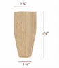 4.5" Tapered Wide Shaker Furniture Foot