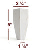 BF225-50 - 5" Tapered Wide Shaker Furniture Foot