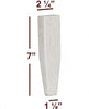 BF225-70 - 7" Tapered Wide Shaker Furniture Foot