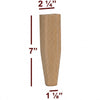 BF225-70 - 7" Tapered Wide Shaker Furniture Foot