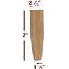 BF225-70 - 7" Tapered Wide Shaker Furniture Foot
