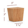 BF802 - Short Four Side Tapered Square Bun Foot