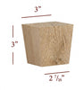 BF802 - Short Four Side Tapered Square Bun Foot