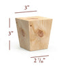 BF802 - Short Four Side Tapered Square Bun Foot