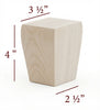 4" Tall Taper Cabinet Foot