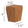 4" Tall Taper Cabinet Foot