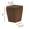 4" Tall Taper Cabinet Foot