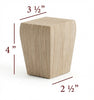 4" Tall Taper Cabinet Foot