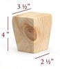 4" Tall Taper Cabinet Foot
