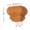 Wide Transitional Square Bun Foot
