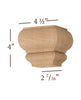 Wide Transitional Square Bun Foot