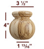 Traditional Round Cabinet Foot