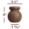 Traditional Round Cabinet Foot